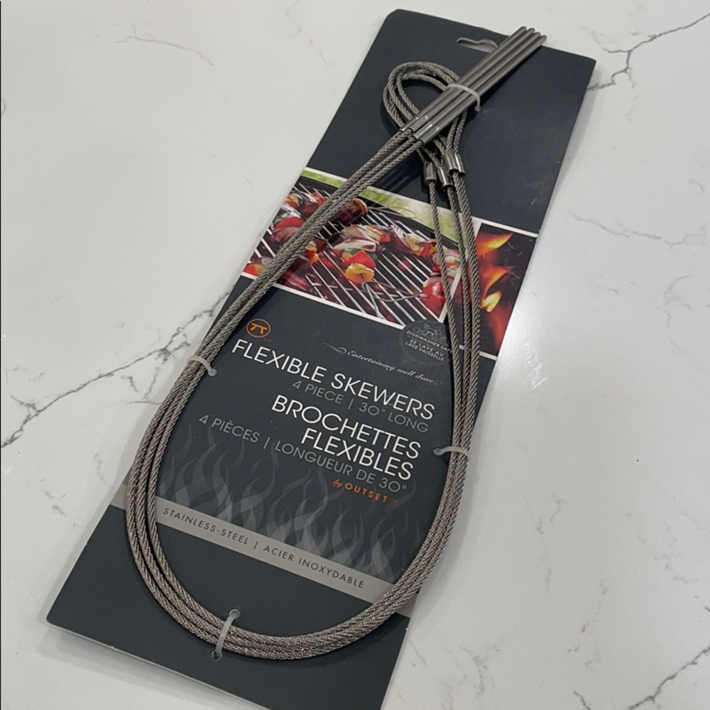NWT Flexible Skewers Grill Set by Outset